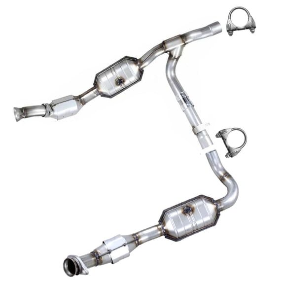 Northeastern Exhaust | Stainless Steel EPA-Approved Passenger & Driver Side Catalytic Converters Fits Ford F-150 2000–2003 & F-150 Heritage 2004 4.2L | Truck | Direct-Fit Replacement