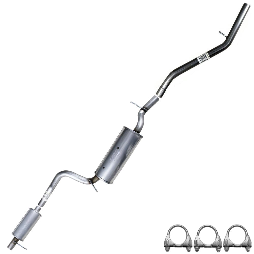 Northeastern Exhaust Resonator, Muffler & Tail Pipe Fits 2004-2009 Mazda 3 2.0L - Direct Fit Federal Emissions Only | Stainless Steel