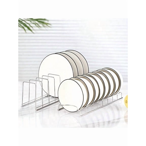 Stainless Steel Dish Rack – Multi-Tier Space-Saving Kitchen Storage for Plates, Bowls, and Utensils