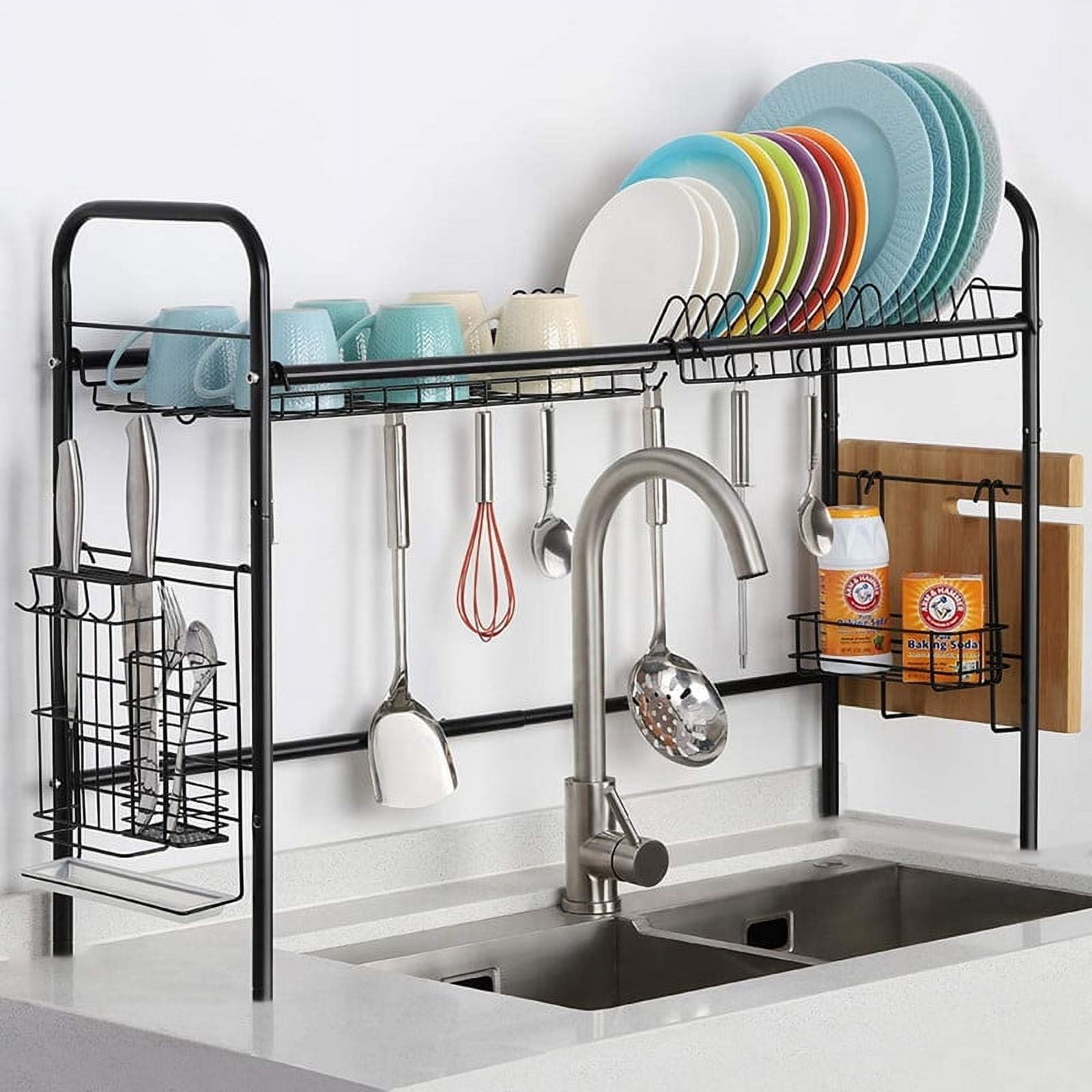 Stainless Steel Dish Rack Over the Sink Dish Drying Rack Dish