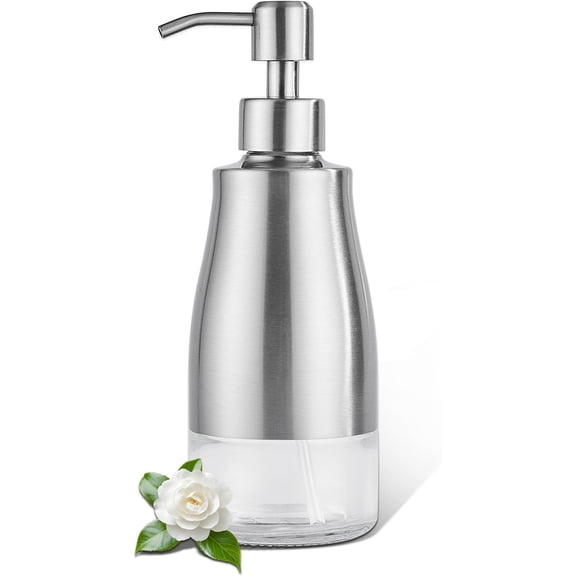 Stainless Steel Dish Soap Dispenser, 11oz/320ml