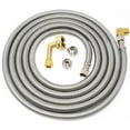 thumbnail image 1 of Stainless Steel Dishwasher Hose Kit 10 Ft Burst Proof by Kelaro, 1 of 9