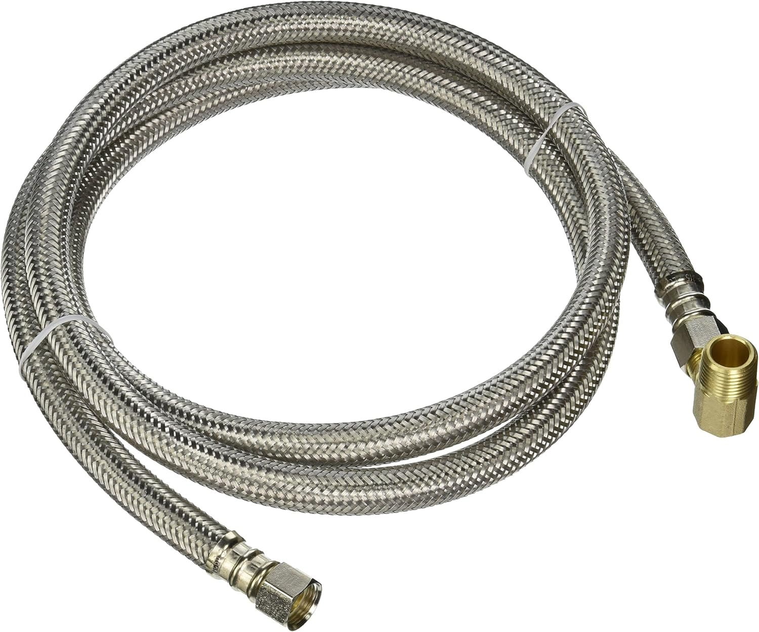 Fluidmaster Dishwasher Supply Line - Stainless Steel, 60 In, Silver