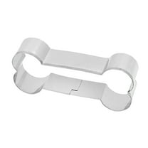 Stainless Steel Dog Bone Cookie Cutter - 4 Sizes/Rolled Edges, for Cookies/Dough/Fondant, Festive/Baby Shower Baking