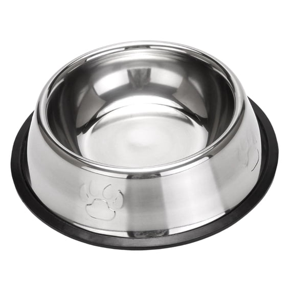 Stainless Steel Dog Bowl, Anti-Slip Pet Food Water Bowl, Thickened Easy Clean Pet Feeding Dish For Dogs & Cats, 1Pc
