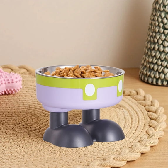 Stainless Steel Dog Bowl, Non-Slip Base, Anti-Knockover Design, Elevated Pet Food Bowl for Cats and Dogs, Large Capacity, Easy Clean, Double Layer Separation