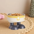 thumbnail image 1 of Stainless Steel Dog Bowl, Non-Slip Base, Anti-Knockover Design, Elevated Pet Food Bowl for Cats and Dogs, Large Capacity, Easy Clean, Double Layer Separation, 1 of 7
