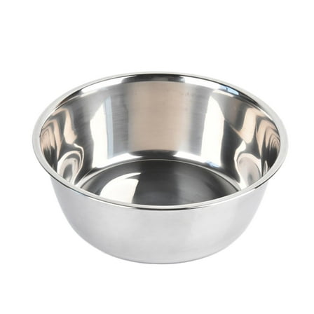 Stainless Steel Dog Bowl - Round Pet Feeding Bowl for Cats & Dogs Durable Food and Water Dish Ideal for Birdbath or Pet Supplies