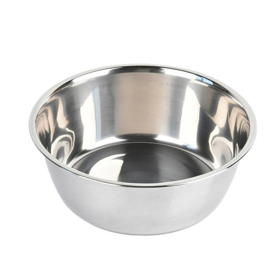 Stainless Steel Dog Bowl - Round Pet Feeding Bowl for Cats & Dogs Durable Food and Water Dish Ideal for Birdbath or Pet Supplies