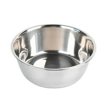Stainless Steel Dog Bowl - Round Pet Feeding Dish for Cats and Dogs Versatile Pet Supplies Durable and Easy to Clean Food Bowl for and Birdbath