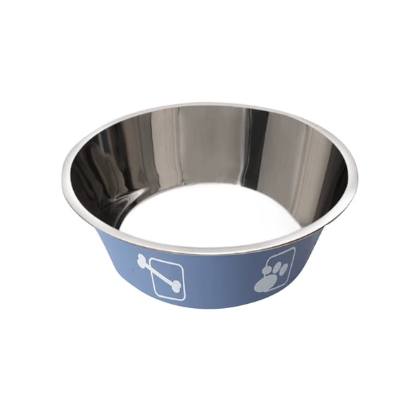 Stainless Steel Dog Bowl with Non-Slip Base & Drop Feeder – Durable, Shatterproof, Easy to Clean, Versatile Pet Feeding Set Blue