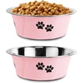 thumbnail image 1 of Stainless Steel Dog Bowls, Nonslip Rubber Bottom Insulated Dog Bowls for Medium Small Breed Dogs, 1 of 6
