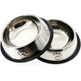 thumbnail image 1 of Stainless Steel Dog Cat Bowls - 4 Pack - Cat Food Bowls with Rubber Base for Small Dogs, Cat Dish Bowl Dog Food Bowls No Spill, 1 of 3