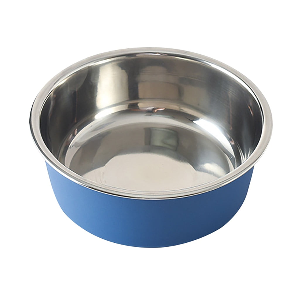U.S. Solid 4L Blue Automatic Cat Feeder Pet Food Dispenser with Stainless Steel Bowl, Size: Medium