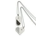 thumbnail image 1 of Stainless Steel Dog Tag Heart Convertible Necklace - 22 Inch - Measures 40mm Wide, 1 of 2