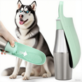 thumbnail image 1 of Stainless Steel Dog Water Bottle - 27 oz Portable Travel Dog Bottle & Bowl, Leak Proof Stainless Steel Metal Pet Water Bowl Dispenser for Camping, Hiking, Traveling, Walking (27oz, Mint Green), 1 of 8