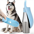 thumbnail image 1 of Stainless Steel Dog Water Bottle - 27 oz Portable Travel Dog Bottle & Bowl, Leak Proof Stainless Steel Metal Pet Water Bowl Dispenser for Camping, Hiking, Traveling, Walking (27oz, Sky Blue), 1 of 8