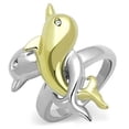 thumbnail image 1 of Stainless Steel Dolphin Two Toned Ring Anillo Para Mujer, 1 of 5