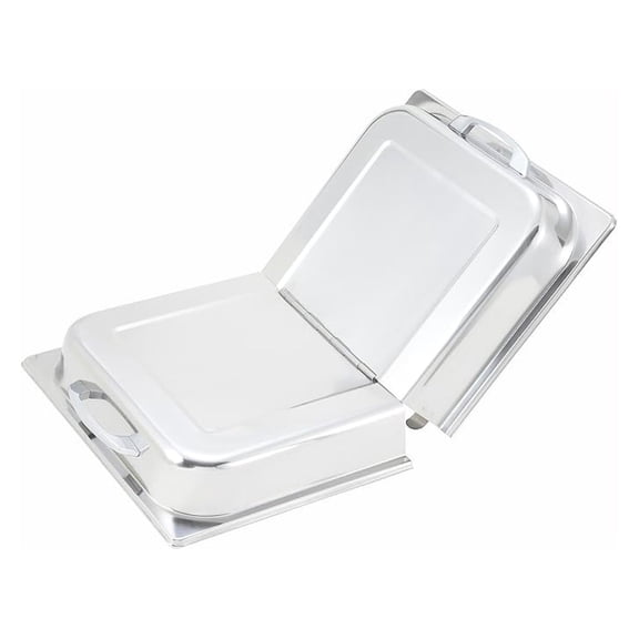 Stainless Steel Dome Cover - Full Size Hinged Lid for Food Warmers - Commercial Kitchen Table Pan Cover - Restaurant Buffet Serving Dome