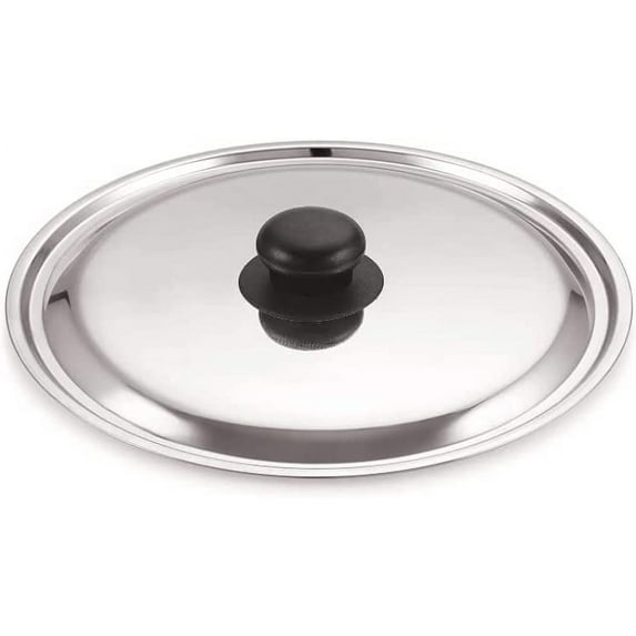 Stainless Steel Dome Lid/Cover With Knob, (Approx. 26 cm), Pack of 1