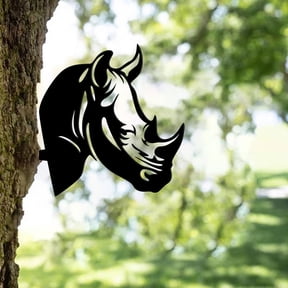 Stainless Steel Donkey Metal Art Farm Watching Donkey Ornament Wall Art Metal Yard Art Sign Metal Animal Yard Art Iron Farm Metal Art Garden Decor