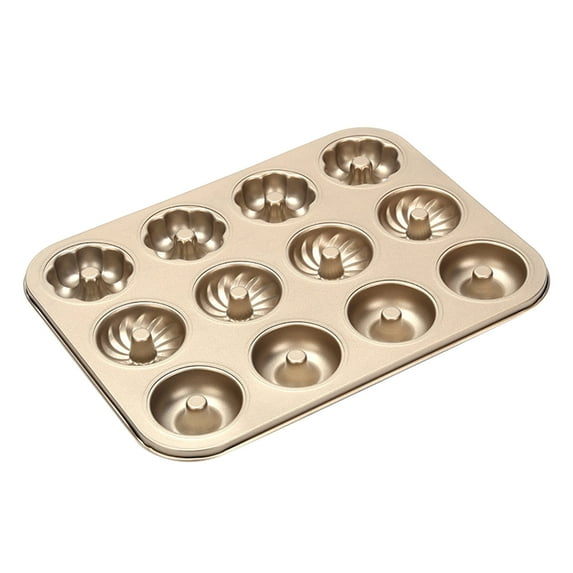 Stainless Steel Donut Baking Tray Mini Cake Chocolates Desserts Mold Kitchen Non Stick Baking Tray, Dishwasher Microwave Safe