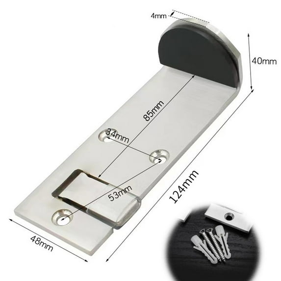 Stainless Steel Door Blocker: Versatile Windproof Clamp For Any Setting!