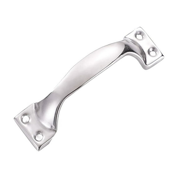 Stainless Steel Door Handle for Garage, Dresser & Cabinet - Silver, Sturdy Pull, Comfortable Grip, Modern , Ideal Replacement