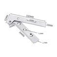 thumbnail image 1 of Stainless Steel Door Hinge 360 Degree Rotation Cabinet Hinge Furniture Hardware Quiet Mute Hinge Double Door Hinge Window Hinge Tool Box Hinge Heavy Duty Rust Resistant Hardware, 1 of 5