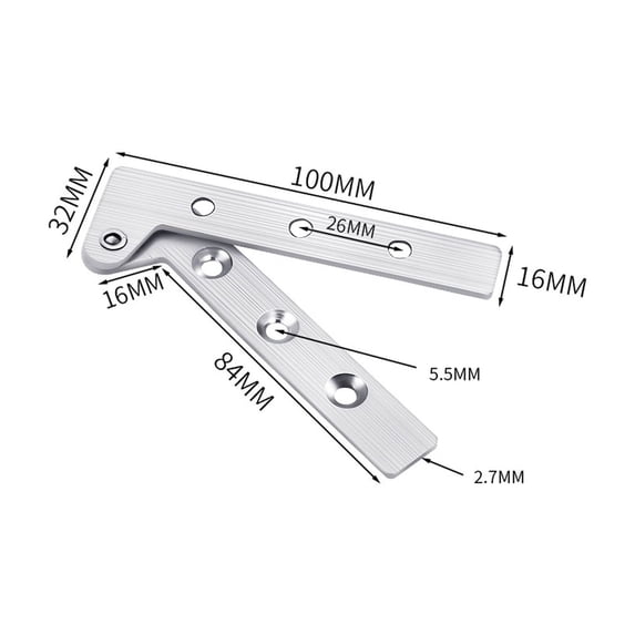 Stainless Steel Door Hinge 360 Degree Rotation Cabinet Hinge Furniture Hardware Quiet Mute Hinge Double Door Hinge Window Hinge Tool Box Hinge Heavy Duty Rust Resistant Hardware
