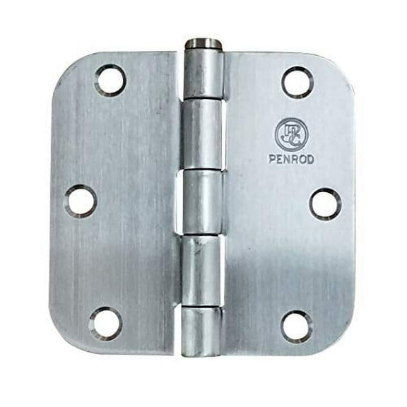 Stainless Steel Door Hinges 3.5 Inches with 5/8 Inch Radius - Highly Rust Resistant - 2 Pack