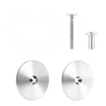 thumbnail image 1 of Stainless Steel Door Hole Cover Plate, 2.64" Deadbolt Cover with Screws for Enhanced Security, Privacy & Aesthetic Appeal on Entry Doors(Silver), 1 of 7