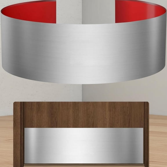 Stainless Steel Door Kick Plate, Door Push Plate, Self Adhesive Kickplate for Doors Interior or Exterior (Brushed Nickel)