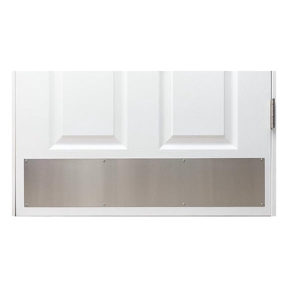 Stainless Steel Door Kick Plate Mop Plate Proection Plate, 10" x 34" Plates Size, for Door Width 35"+