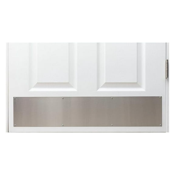 Stainless Steel Door Kick Plate Mop Plate Protection Plate, 6" x 30" Size, for Door Widths 31"+