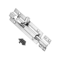 thumbnail image 1 of Stainless Steel Door Latch Sliding Lock Bolt Latch Hasp Staple Gate Safety Lock for Household, Bathroom, Outdoor, Garage, 1 of 3