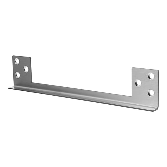 CRILSTYLEO Plated Silver Metal Latch Guard Plate, Secure Outswing Door Protection, Easy Install