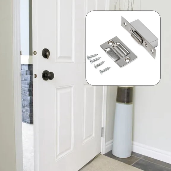 Stainless Steel Door Latches Cupboard Cabinet Roller Latch Lock Wooden Door Stop