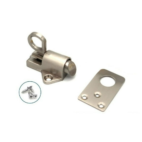 Stainless Steel Door Lock Spring Bolt Lock Long Lasting Simple Metal