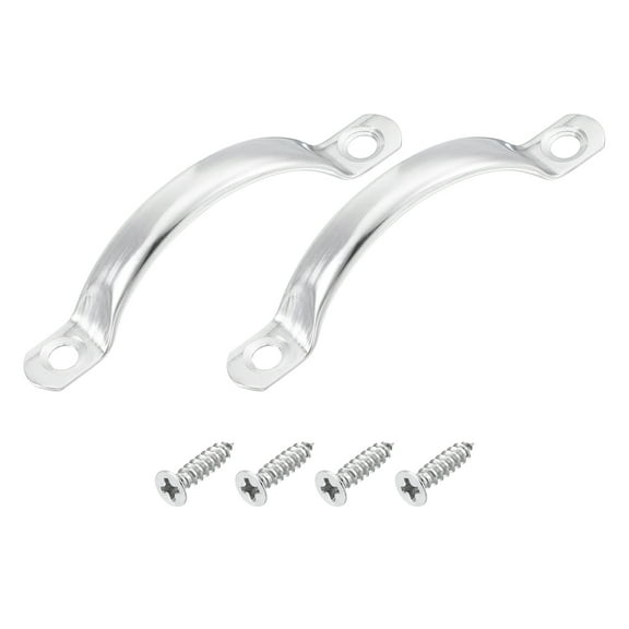 Uxcell Stainless Steel Door Pull Handles, 2 pack 3.07" Long Door Handle with Screws