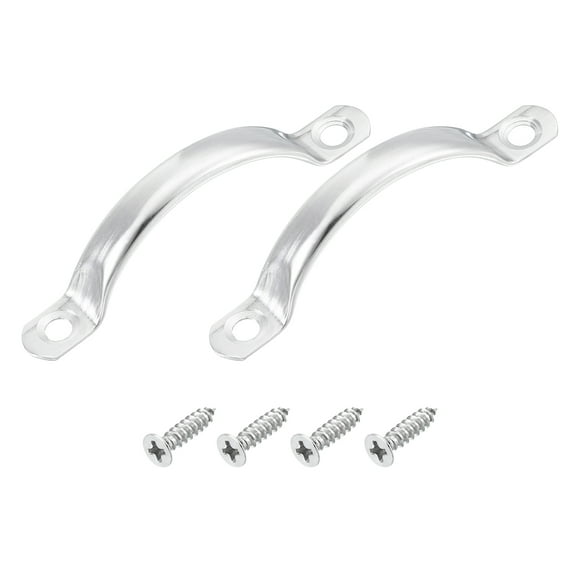 Stainless Steel Door Pull Handles, 2Pack 78mm/3.07" Long Door Handle with Screws