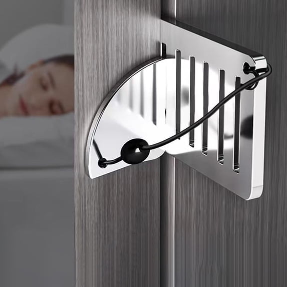 Stainless Steel Door Stop Security Bar Portable Door Stopper for Home Apartment Safety Anti-Theft Door Lock Reinforcement for Women Living Alone Travel Hotel Door Jammer Wedge