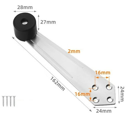 Stainless Steel Door Stopper, 90 Degree Furniture Over Head Door Stop