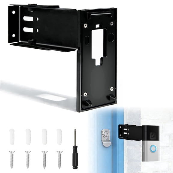 Stainless Steel Doorbell Mount for Ri-ng(2nd Gen), Doorbell Extender Mount, Adjustable 3.5" to 5.9"