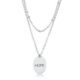 thumbnail image 1 of Stainless Steel Double Chain Hope Necklace, 1 of 1