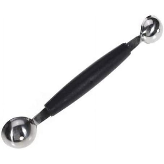 Stainless Steel Double-End Scoop Spoon, Fruit/Ice Cream Double Scoop, Fruit Baller, Watermelon/Melon Baller, Pack of 1 Color - Random