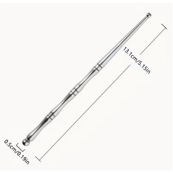 Stainless Steel Double-Ended Acupressure Massage Stick for Full Body Muscle Tension Relief Trigger Point Massage Tool for Neck, Back, Feet, and Face