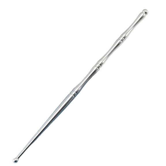 Stainless Steel Double-Ended Acupuncture Massage Pen - Reflexology Tool for Muscle Tension Relief