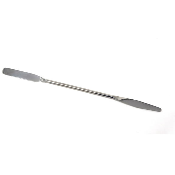 Stainless Steel Double Ended Micro Lab Spatula Sampler, Round & Tapered Arrow End, 9" Length