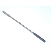 Stainless Steel Double Ended Micro Lab Spatula Sampler, Square & Round End, 9 Length